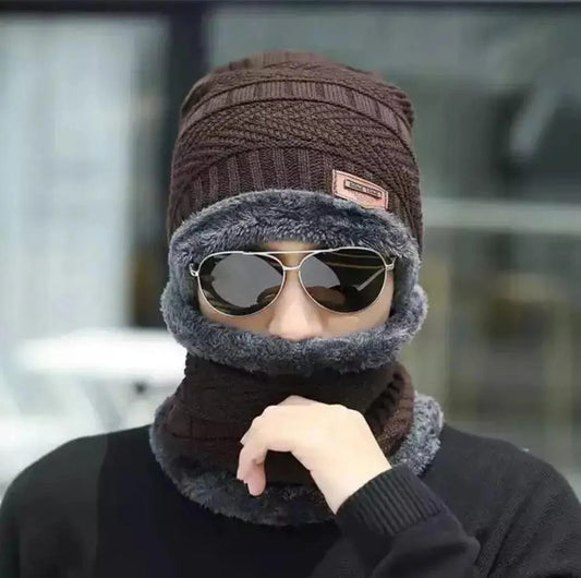 Beanie Cap With Neck Warmer